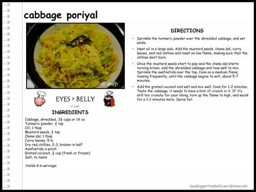 95 cabbage-poriyal
